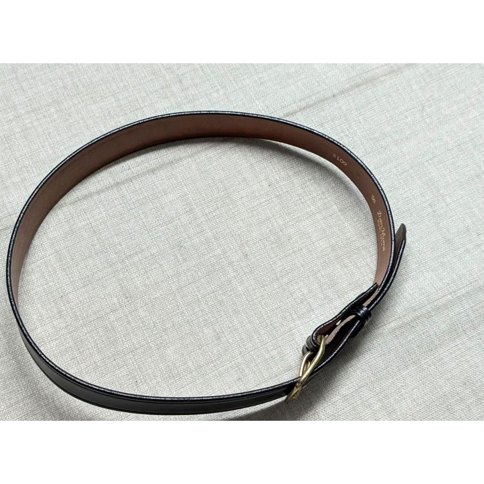 Vintage VINTAGE western belt Don Hume 34 black Cowhide Leather belt COWBOY Mens Size 34 - 3 Thumbnail