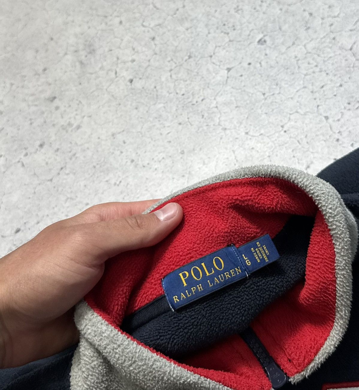 Polo Ralph Lauren Polo Ralph Lauren USA Fleece Jacket Big Logo PRL Y2K Size US L / EU 52-54 / 3 - 7 Thumbnail