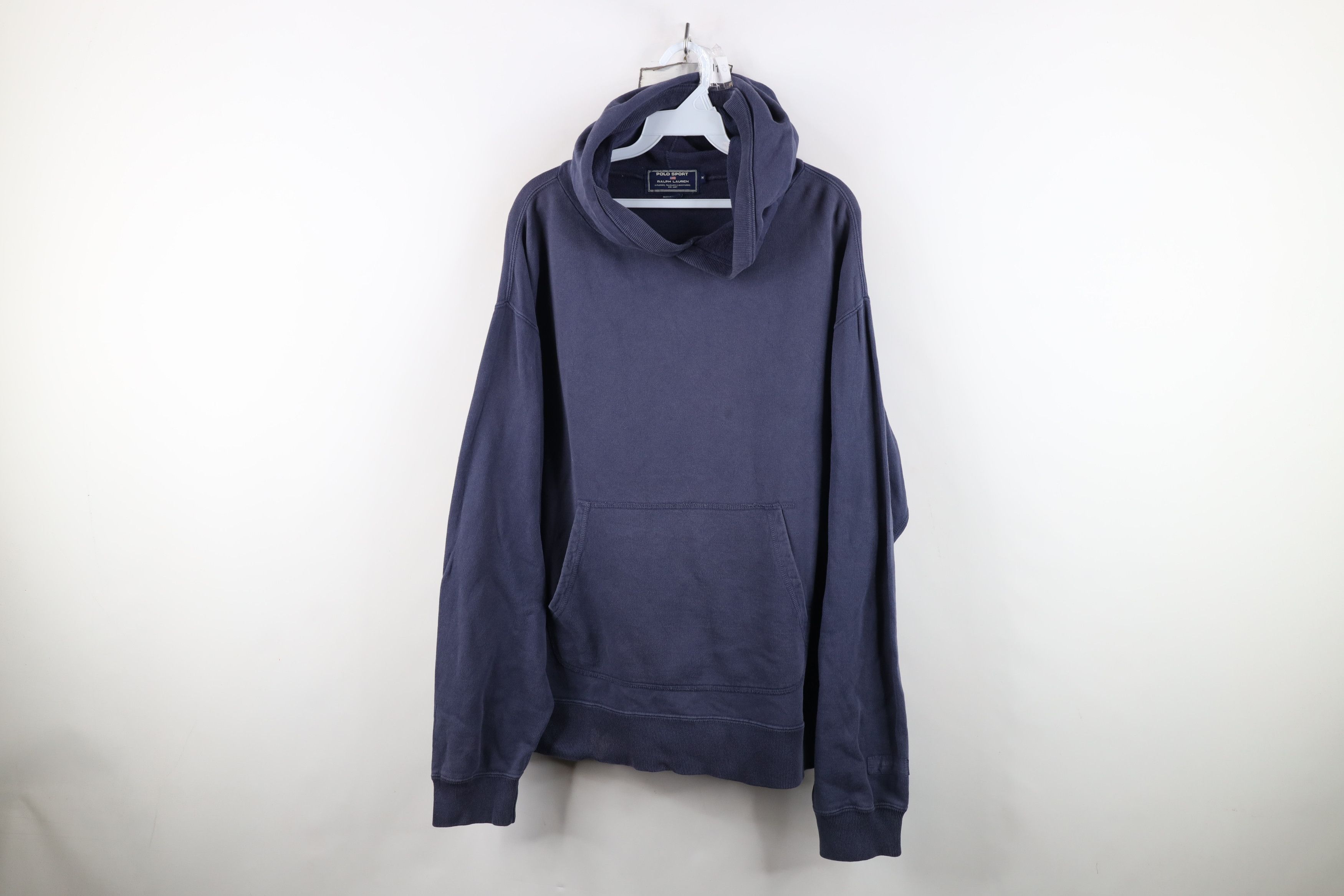 Polo Ralph Lauren Vintage 90s Polo Sport Ralph Lauren French Terry Hoodie Blue Size US M / EU 48-50 / 2 - 1 Thumbnail