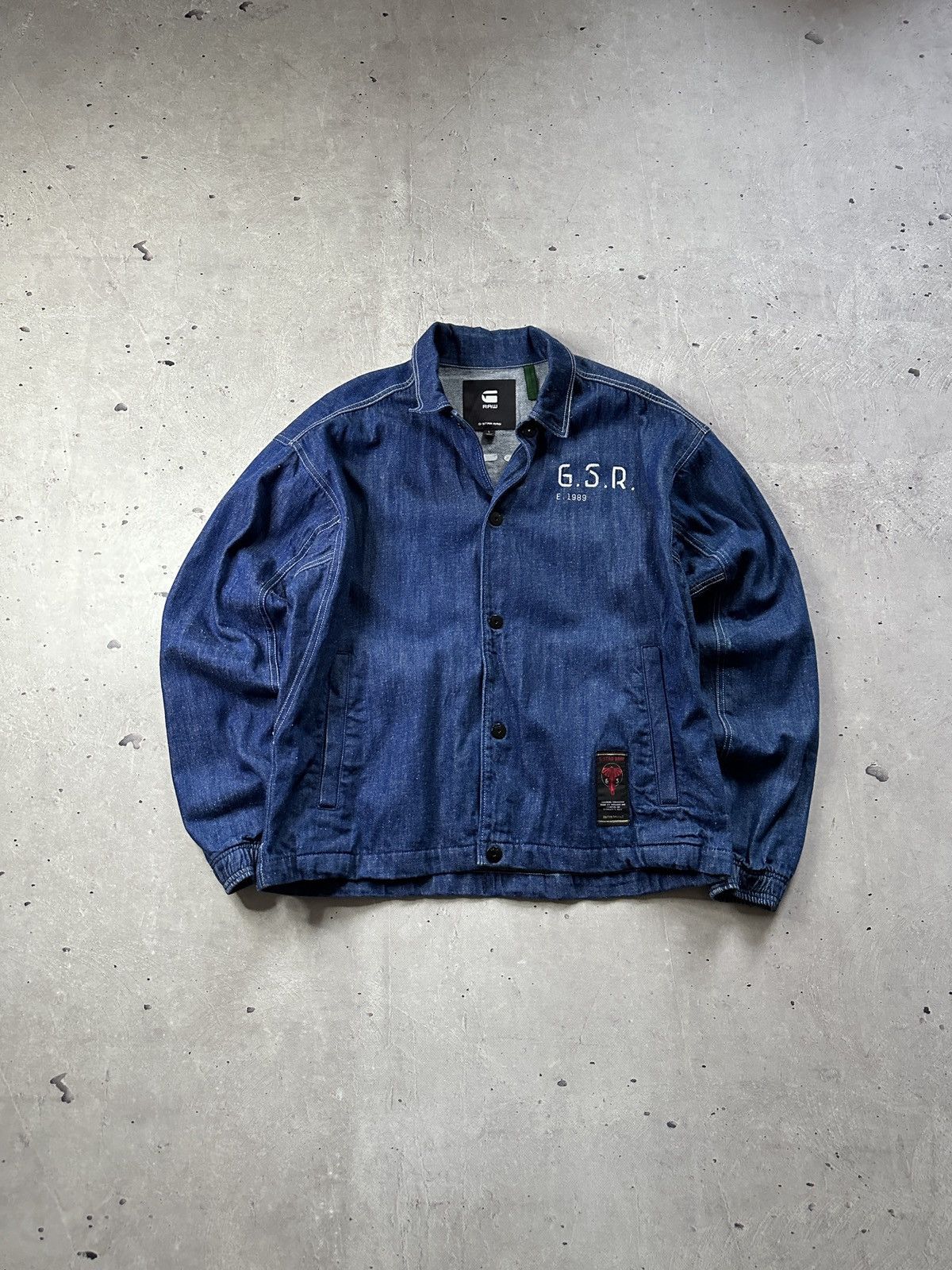 G-Star G Star Raw Embroidered Denim Jacket E Coach Size US L / EU 52-54 / 3 - 5 Thumbnail