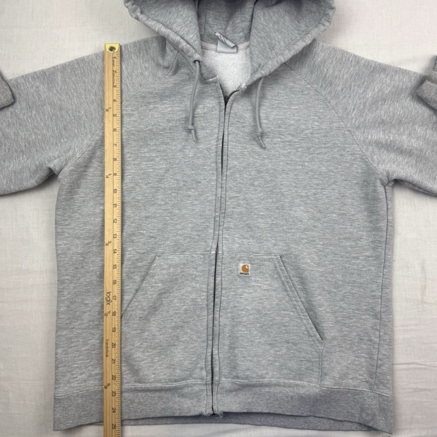 Carhartt VINTAGE Carhartt Full Zip Hoodie Womens XL Gray Pockets Workwear Relaxed Sweatshirt Clothing Size XL / US 12-14 / IT 48-50 - 7 Thumbnail