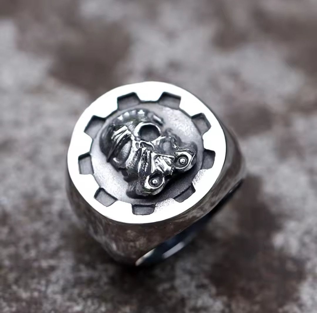 Japanese Brand × Jewelry × Vintage Skull Double Face Ring Size ONE SIZE - 3 Thumbnail