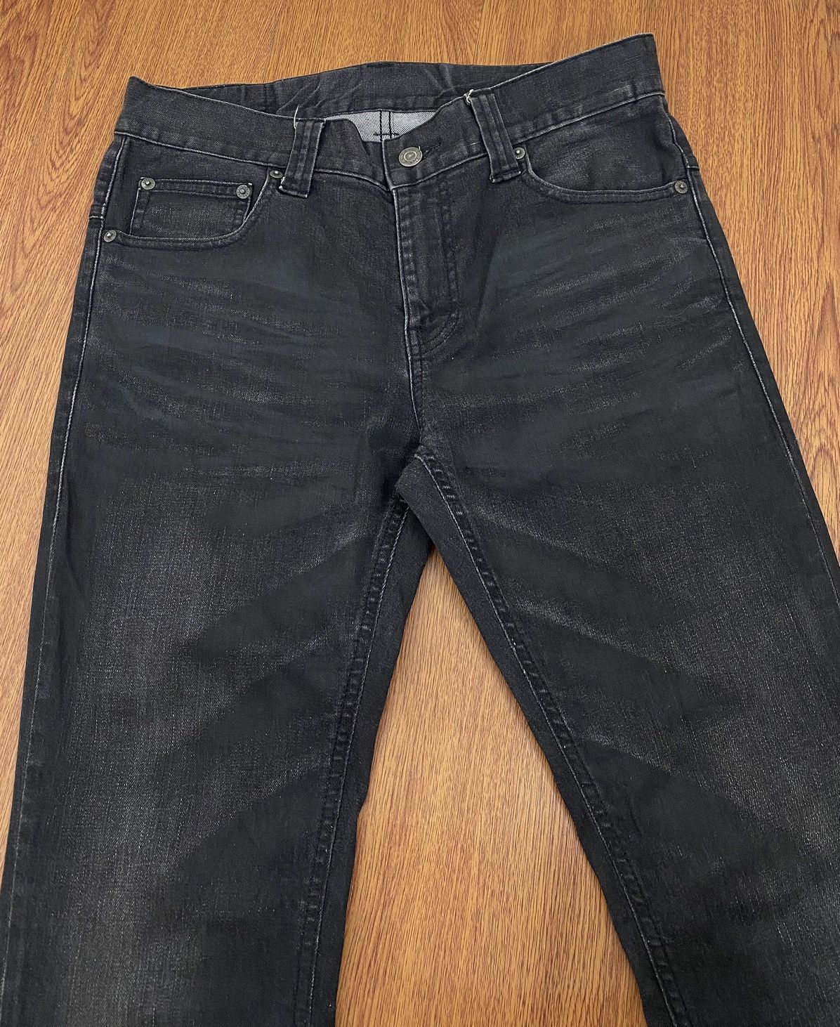 If Six Was Nine × Le Grande Bleu (L.G.B.) × Tornado Mart Tornado mart black grey coated jeans Size US 30 / EU 46 - 3 Thumbnail