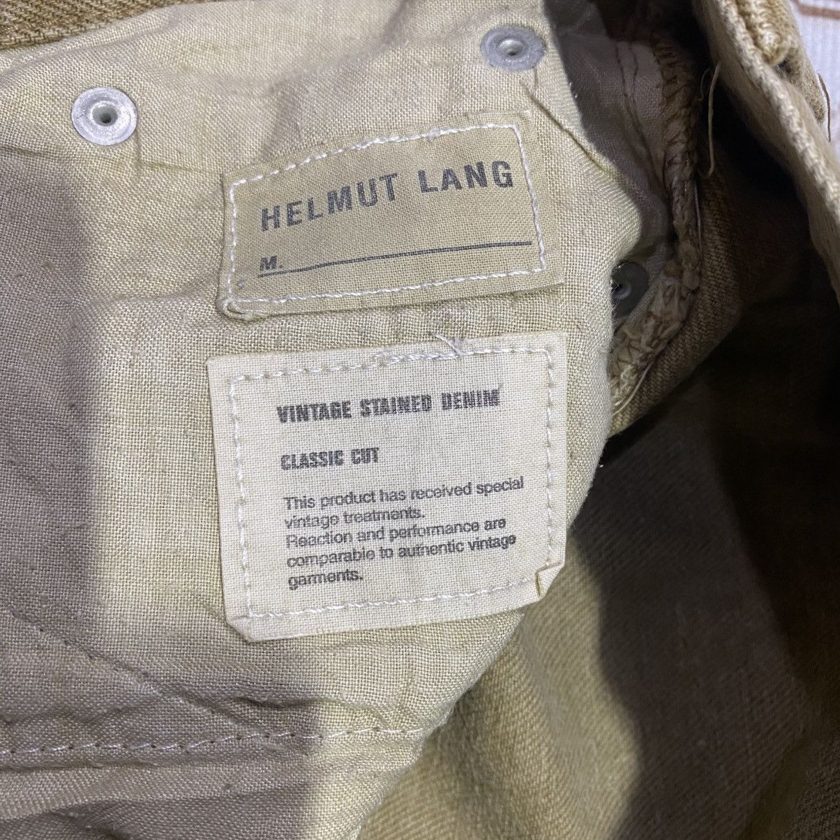 Helmut Lang HELMUT LANG SAND VINTAGE STAINED DENIM CLASSIC CUT Size US 31 - 9 Thumbnail