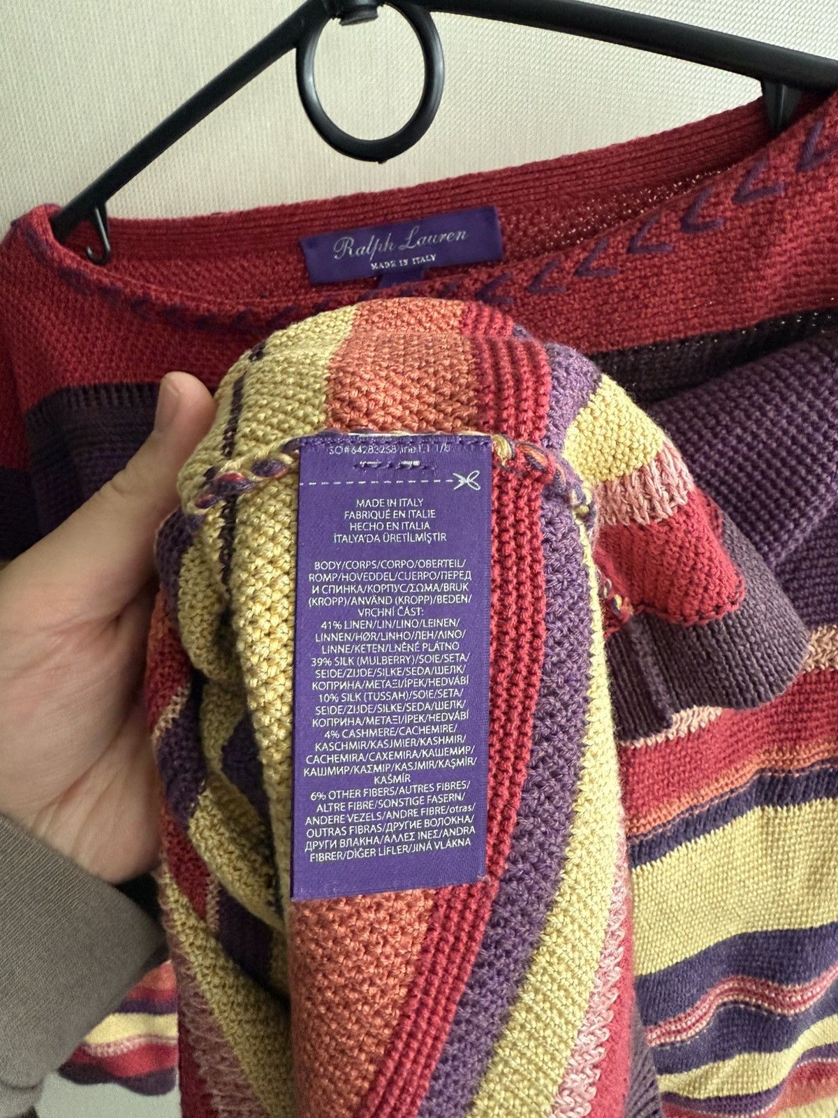 Ralph Lauren Purple Label Ralph Lauren Purple Label Linen/Silk Knit sweater Size US S / EU 44-46 / 1 - 5 Thumbnail