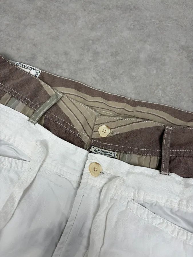Marithe + Francois Girbaud 2000s Marithé + François Girbaud Double Waisted Biege Plad and Light White Pants Size US 34 / EU 50 - 6 Thumbnail