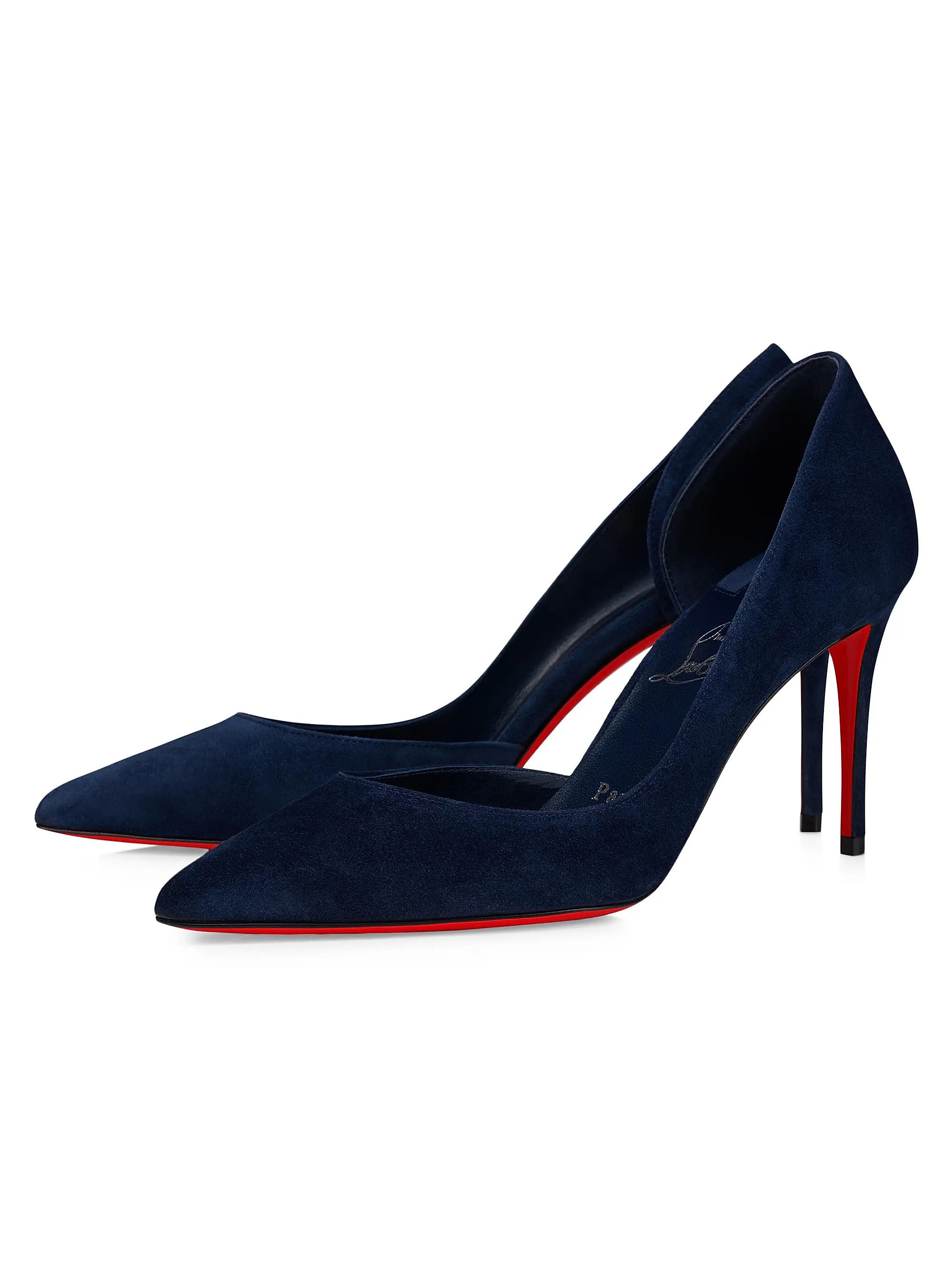 Christian Louboutin os11x0126 Iriza Veau Velours 85mm Pumps in Blue Size US 11 / IT 41 - 2 Thumbnail