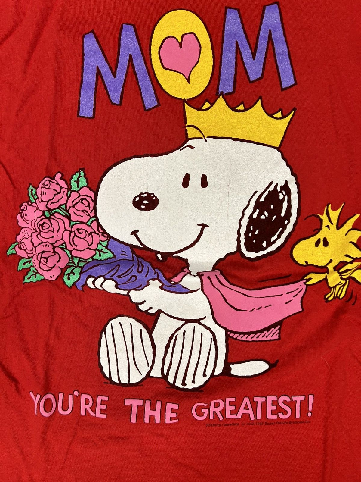 Peanuts × Vintage Crazy Vintage Y2K Essential Snoopy Peanuts Red Tee Shirt mom Size US L / EU 52-54 / 3 - 2 Thumbnail