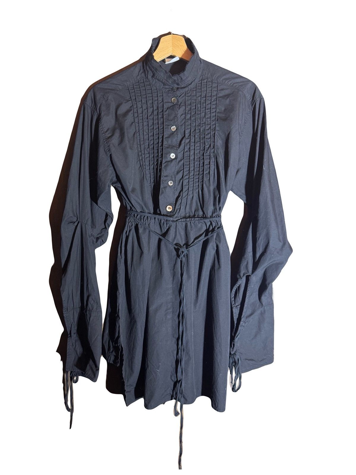 Ann Demeulemeester ann demeulemeester vintage black cotton shirt dress 40 Size M / US 6-8 / IT 42-44 - 1 Thumbnail