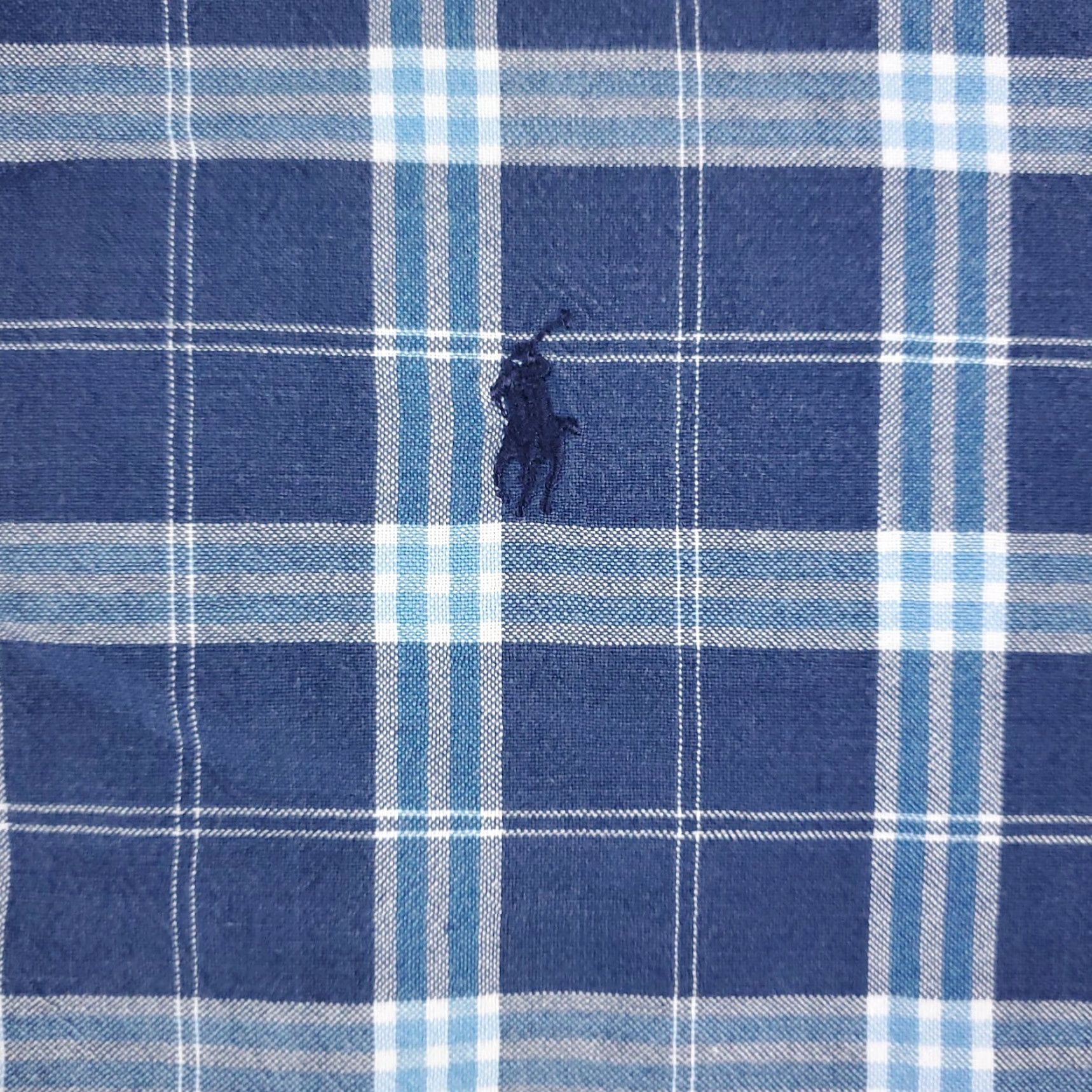 Ralph Lauren Ralph Lauren Shirt Mens Medium Blue Plaid Button-Up Long Sleeve Polo Button-Down Collar Size US M / EU 48-50 / 2 - 2 Thumbnail