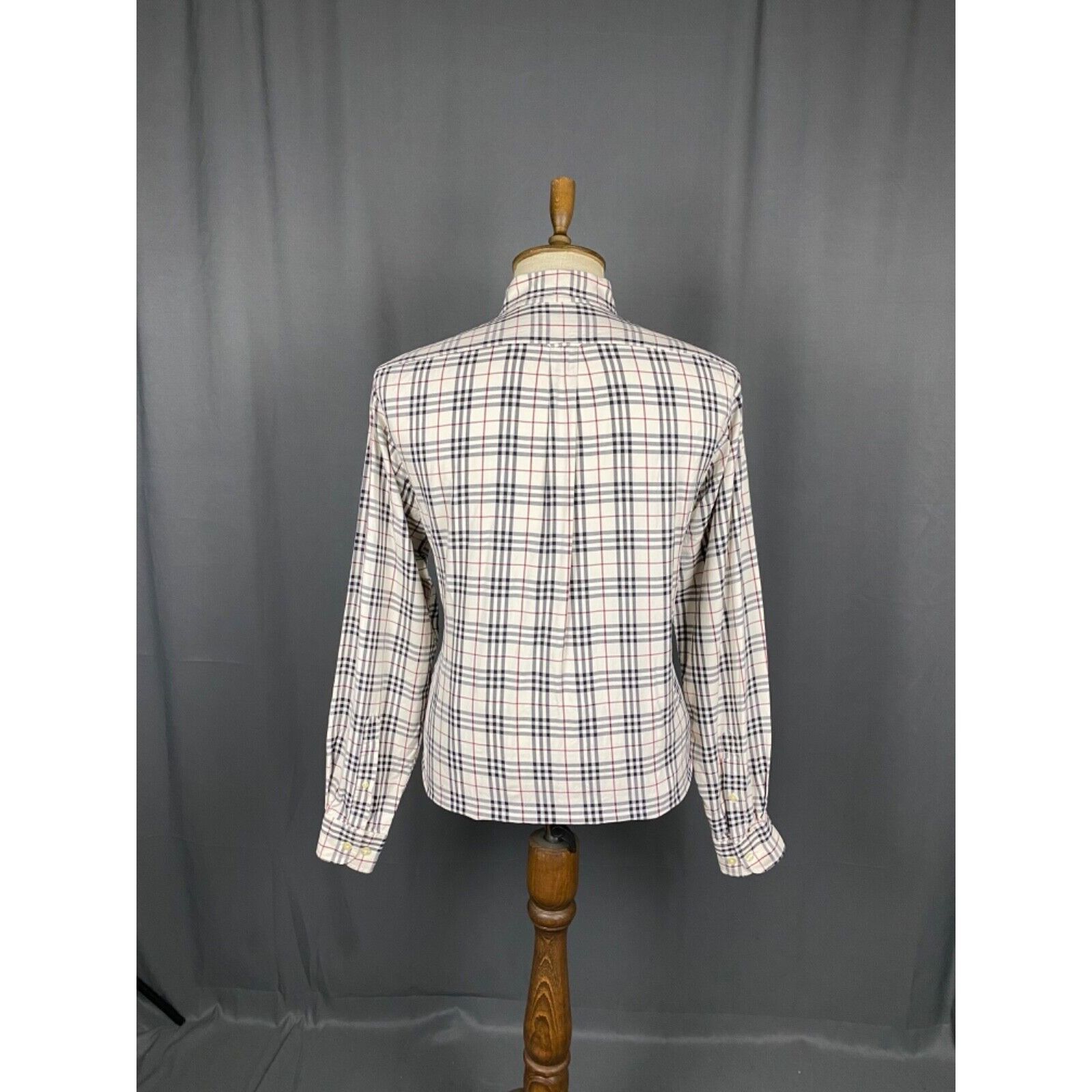 Burberry Burberry Nova Check Vintage Men's Beige Longsleeve Shirt Siz Size US L / EU 52-54 / 3 - 7 Thumbnail