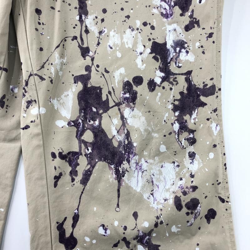Needles Cropped Pants Paint Design Long Beige Size US 31 - 8 Thumbnail