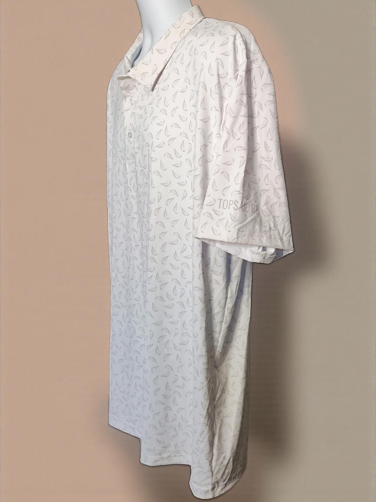 Other Men's White Polo Shirt with Subtle Pattern by TOPSAIL RE Size US XL / EU 56 / 4 - 4 Thumbnail