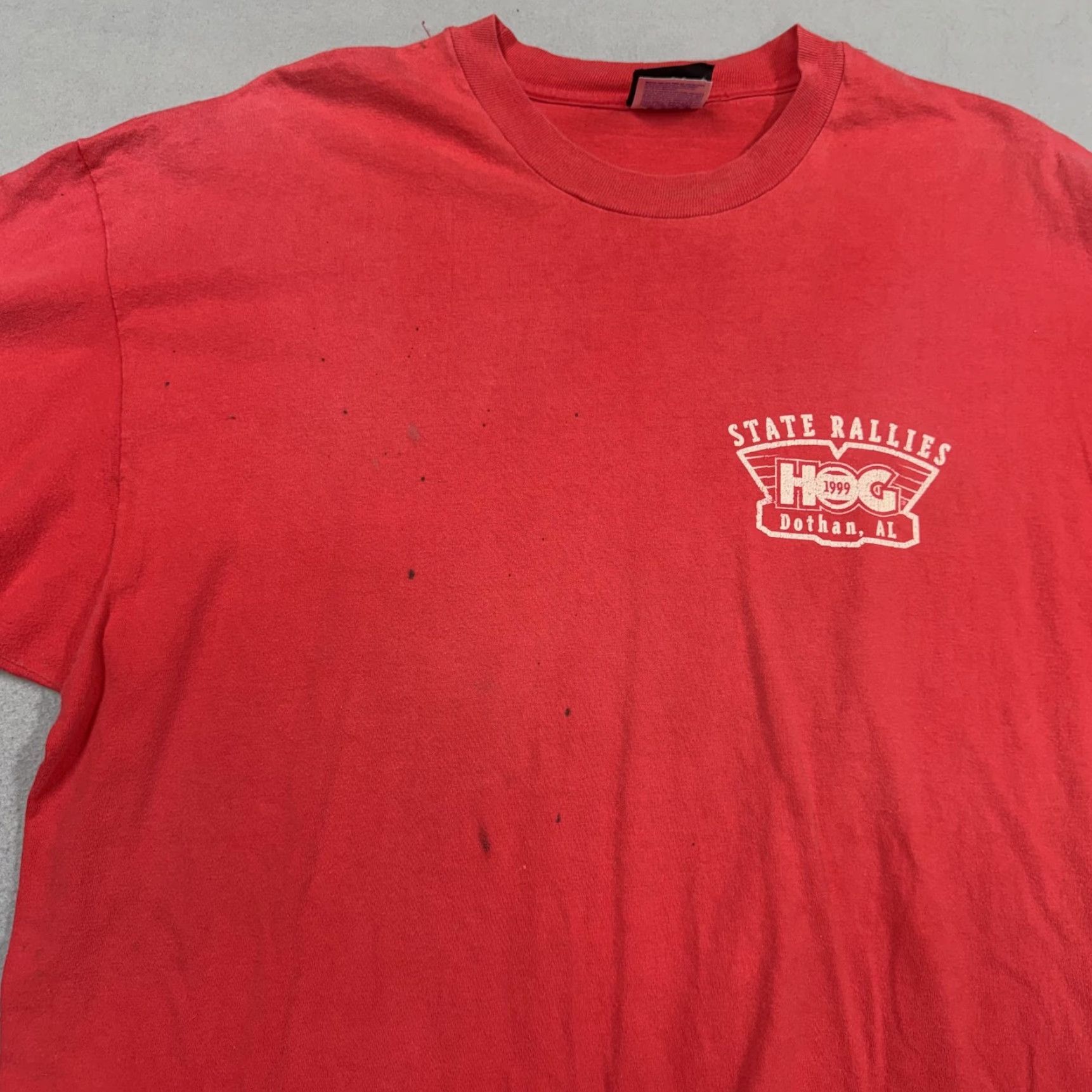Harley Davidson VINTAGE Harley-Davidson Shirt Mens XL Red Alabama State Rally Tee Dothan 1999 Size US XL / EU 56 / 4 - 5 Thumbnail