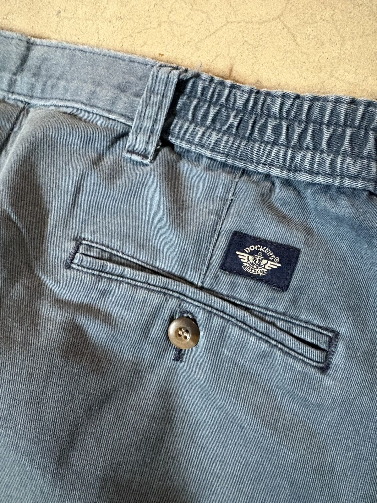 Dockers Vintage 90s Dockers Khakis Faded Blue Pants Distressed 36x29 Size US 36 / EU 52 - 4 Thumbnail