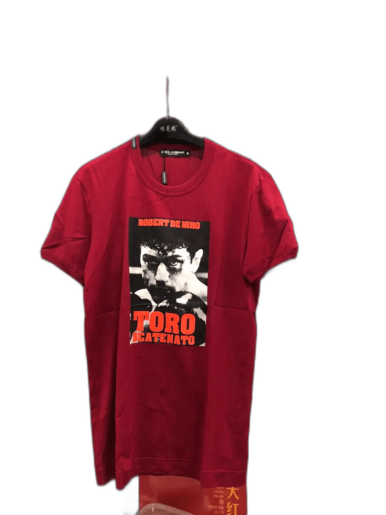 Dolce & Gabbana Robert De Niro Graphic Red T-Shirt Size US M / EU 48-50 / 2 - 1 Thumbnail