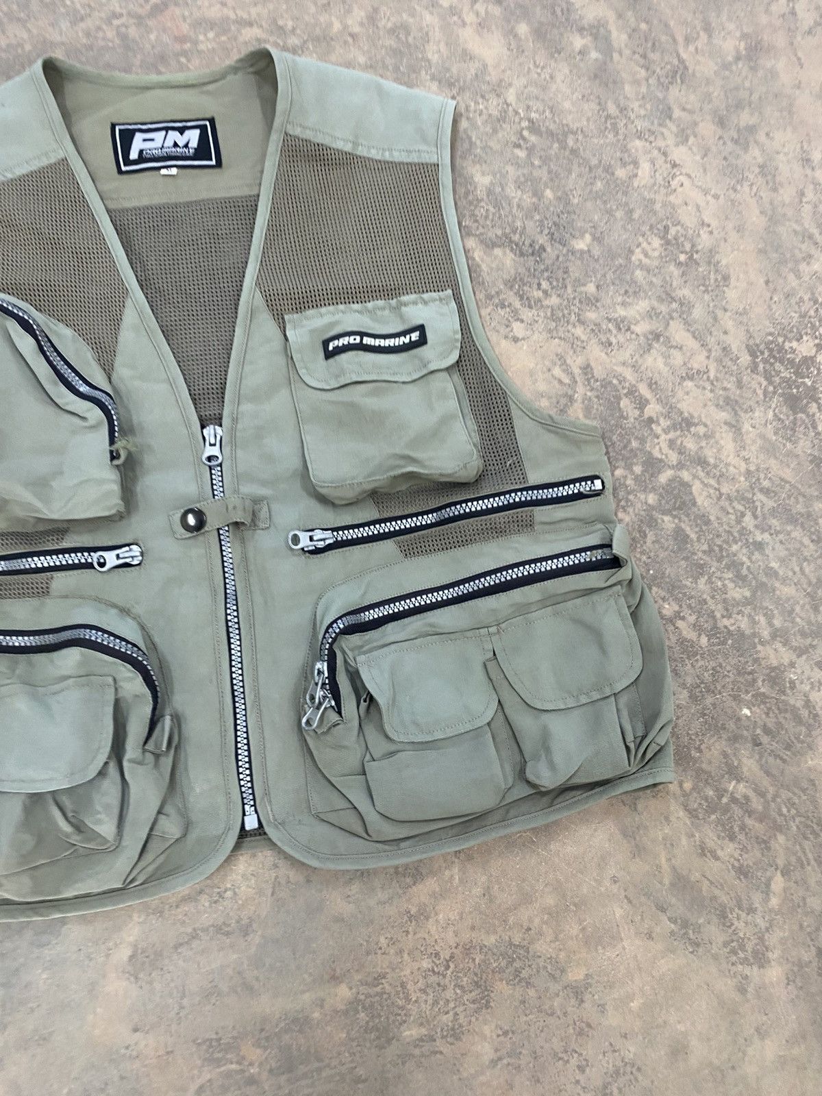 Vintage Pro Marine Utility Cargo Vest Multi Pocket 90s Size US M / EU 48-50 / 2 - 16 Thumbnail