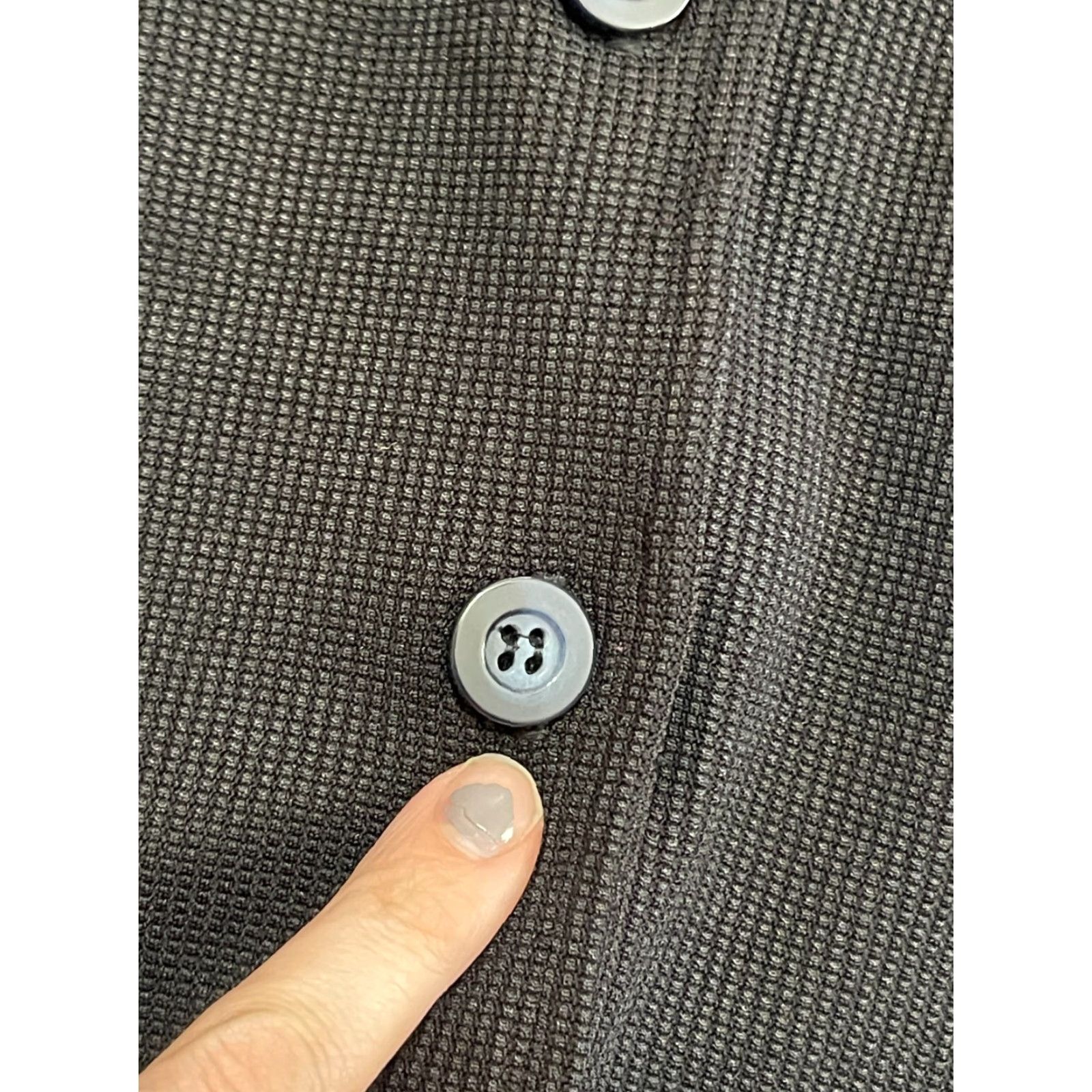Vintage Cabo Sweater Women's Size Large Black Button Up Hooded Cardigan Size L / US 10 / IT 46 - 5 Thumbnail