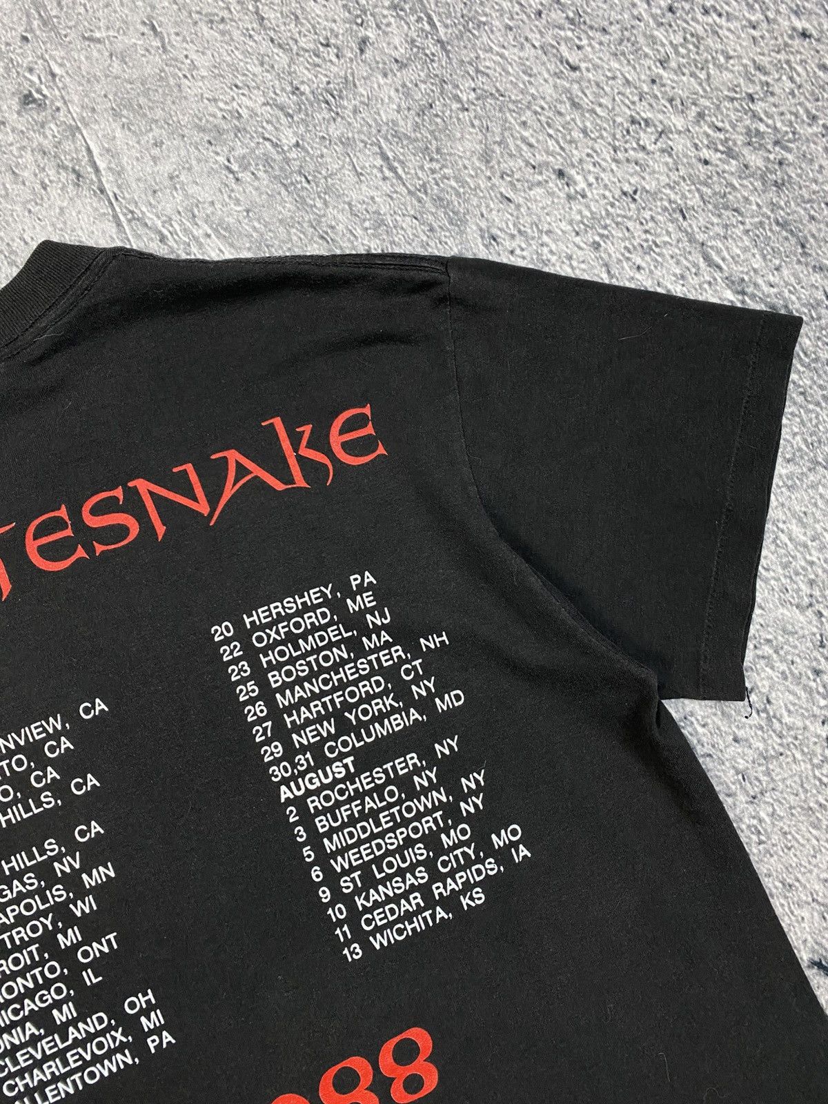Vintage Vintage WhiteSnake 1988 USA single stich T-shirt Size US M / EU 48-50 / 2 - 9 Thumbnail