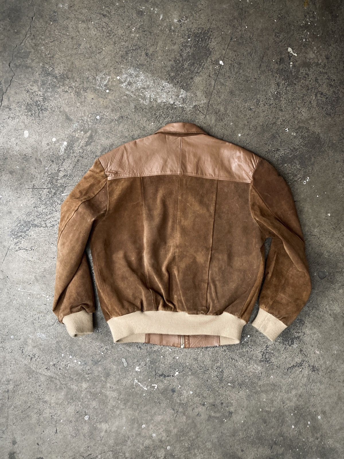 Cowboy Equipment × Vintage Vintage 90s Western 2-Tone Leather Jacket Size US L / EU 52-54 / 3 - 6 Thumbnail