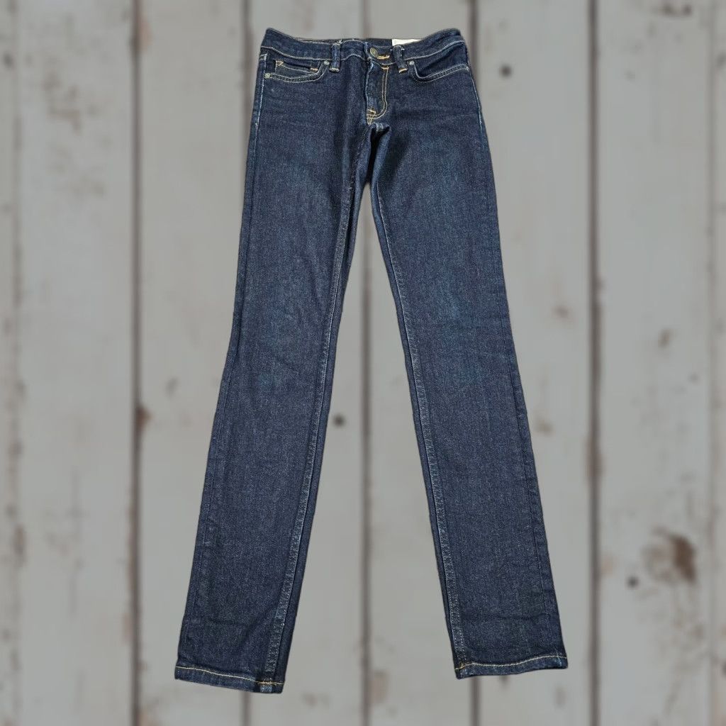 Allsaints VINTAGE AllSaints Womens Jeans Skinny Low Rise 0 Dark Wash Blue Stretch Denim Inseam 30 inches Girls Size 25" / US 0 / IT 36 - 1 Thumbnail