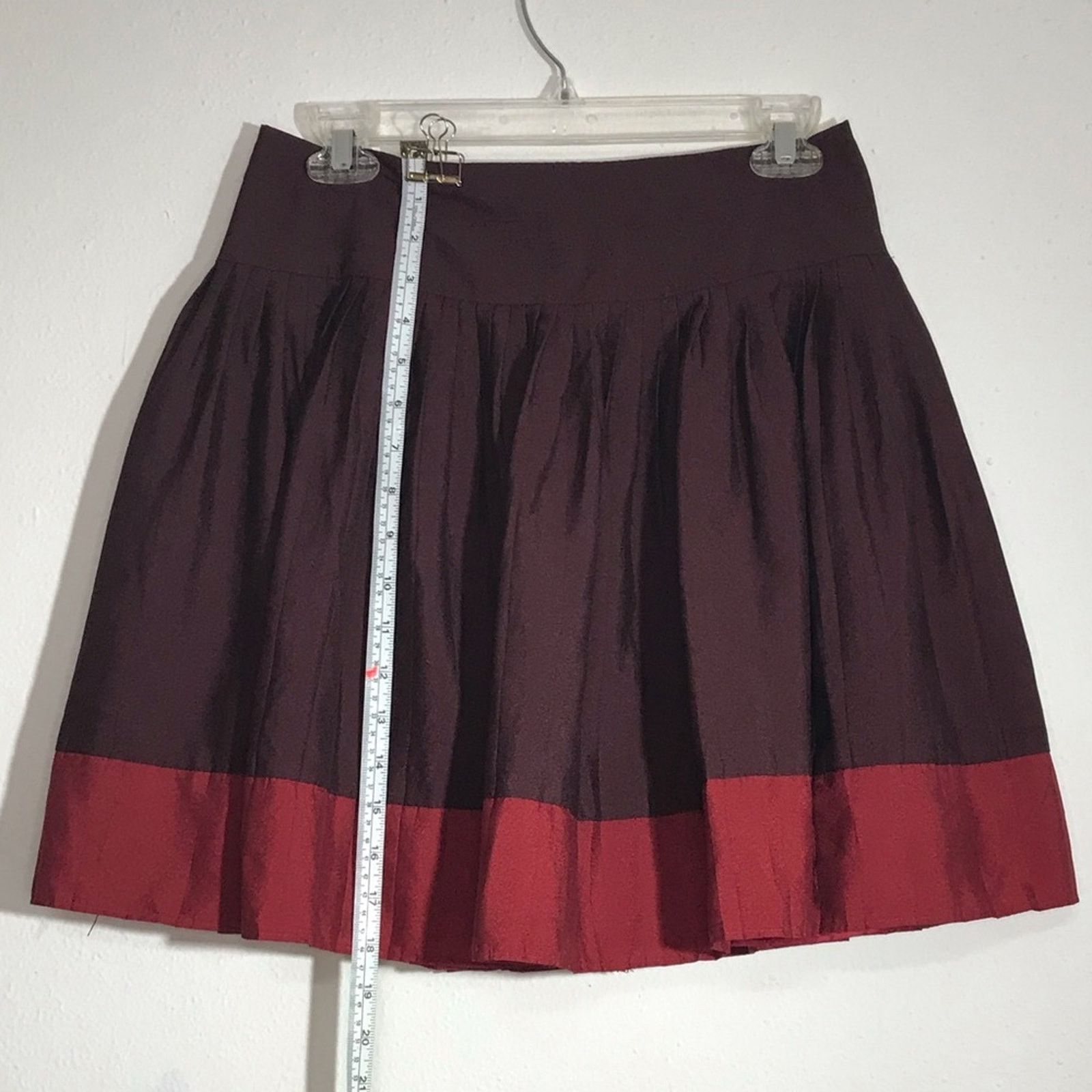 Other NY&Co Colorblock Pleated Mini Skirt Size 2 Size 26" / US 2 / IT 38 - 2 Thumbnail