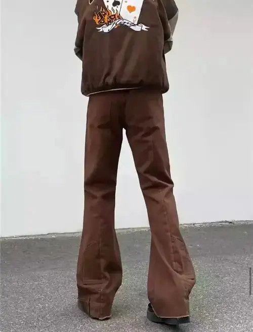 Jean Custom Flared Brown Jeans Size US 32 / EU 48 - 2 Thumbnail