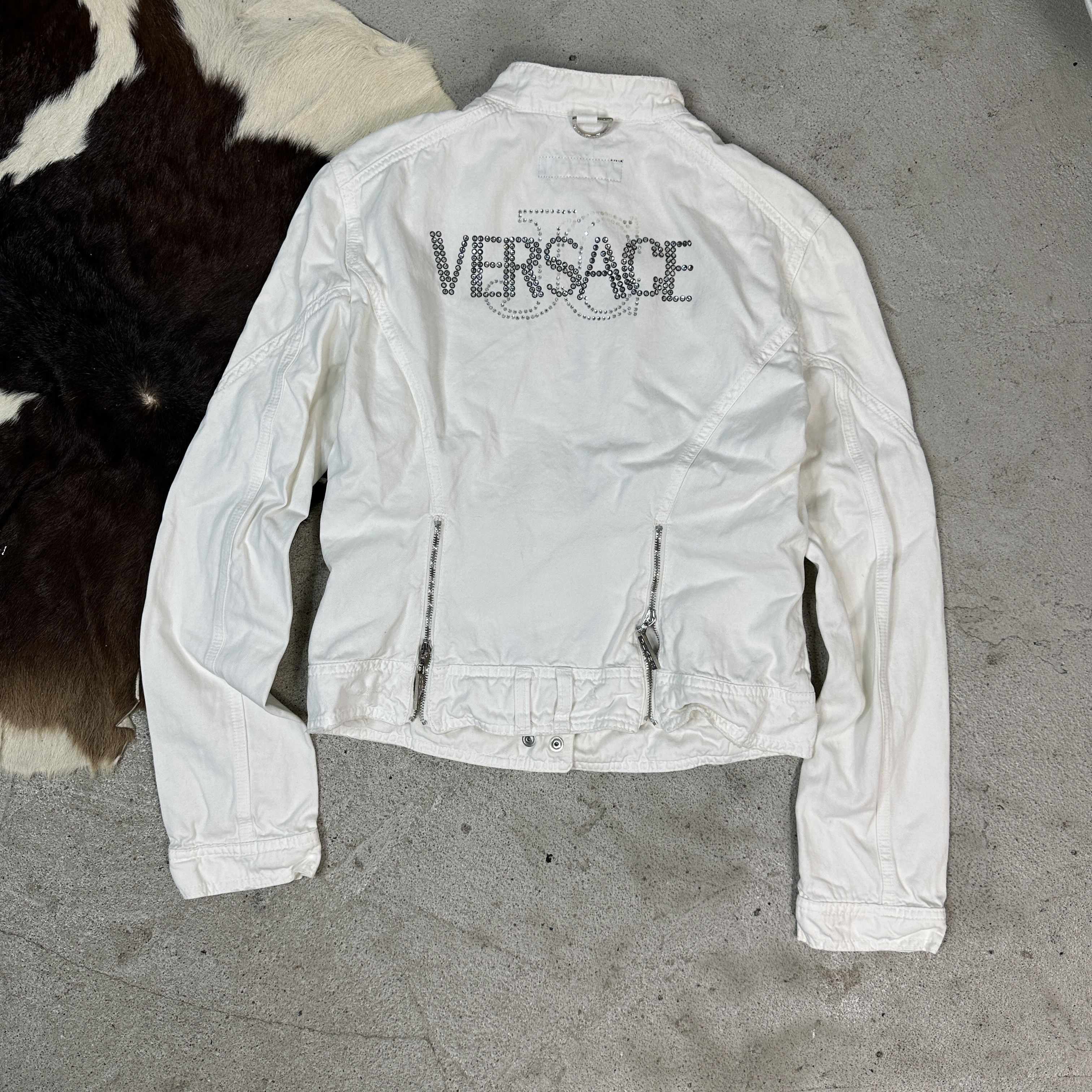 Versace × Vintage Women's Fitted Vintage Versace Y2K Jacket Size S / US 4 / IT 40 - 2 Thumbnail