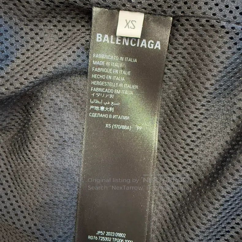 Balenciaga Balenciaga Letter print stand collar zip-up long-sleeve ja Size US XS / EU 42 / 0 - 5 Thumbnail