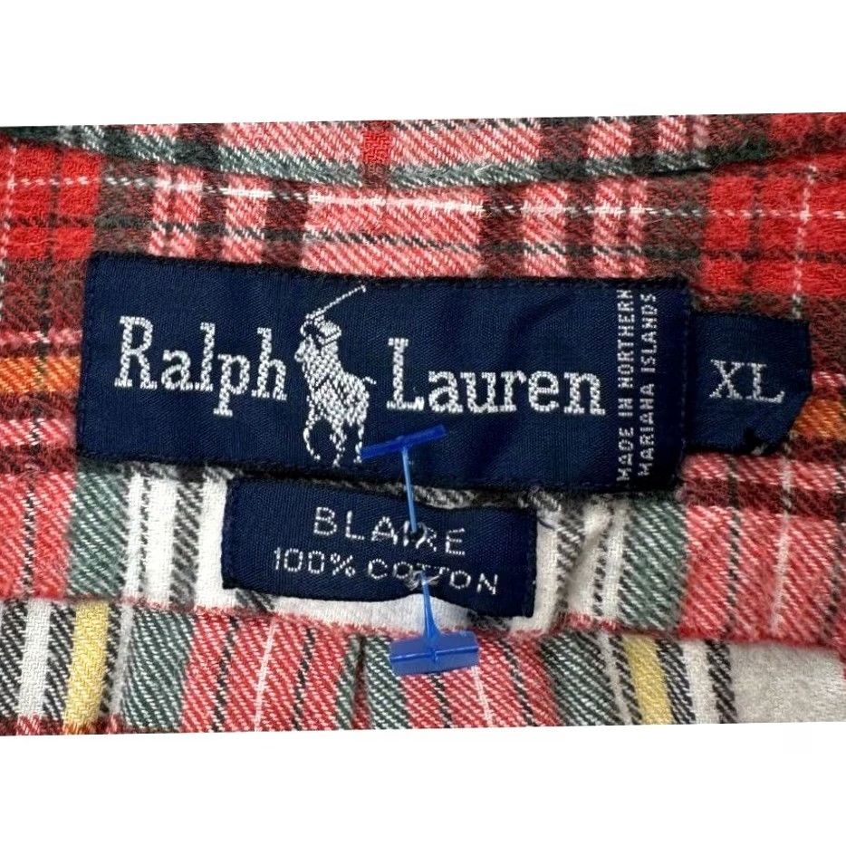 Ralph Lauren Ralph Lauren Blaire Button-Down Shirt Mens XL Red Madras Plaid Long Sleeve Pony Size US XL / EU 56 / 4 - 5 Thumbnail