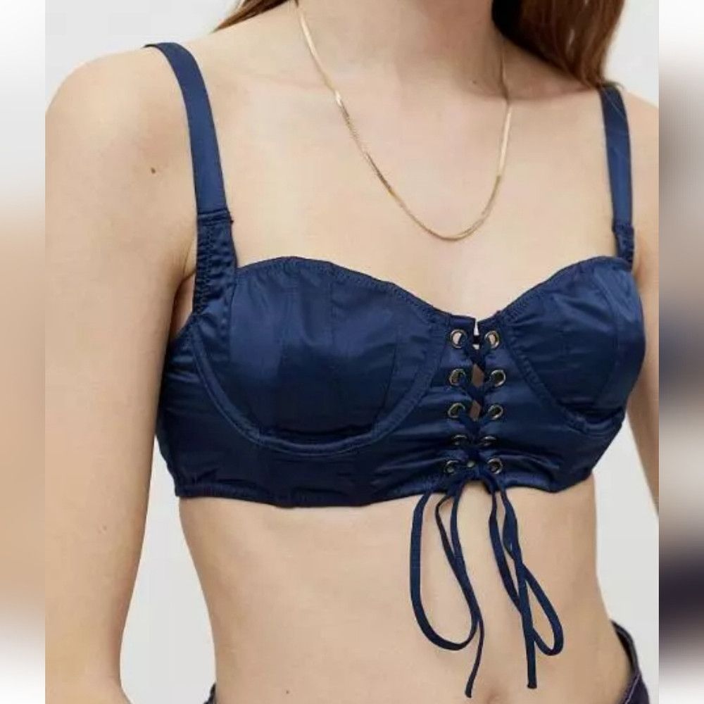 Urban Outfitters NWT URBAN OUTFITTERS | Out From Under Eden Lace-Up bra Cors Size M / US 6-8 / IT 42-44 - 1 Thumbnail