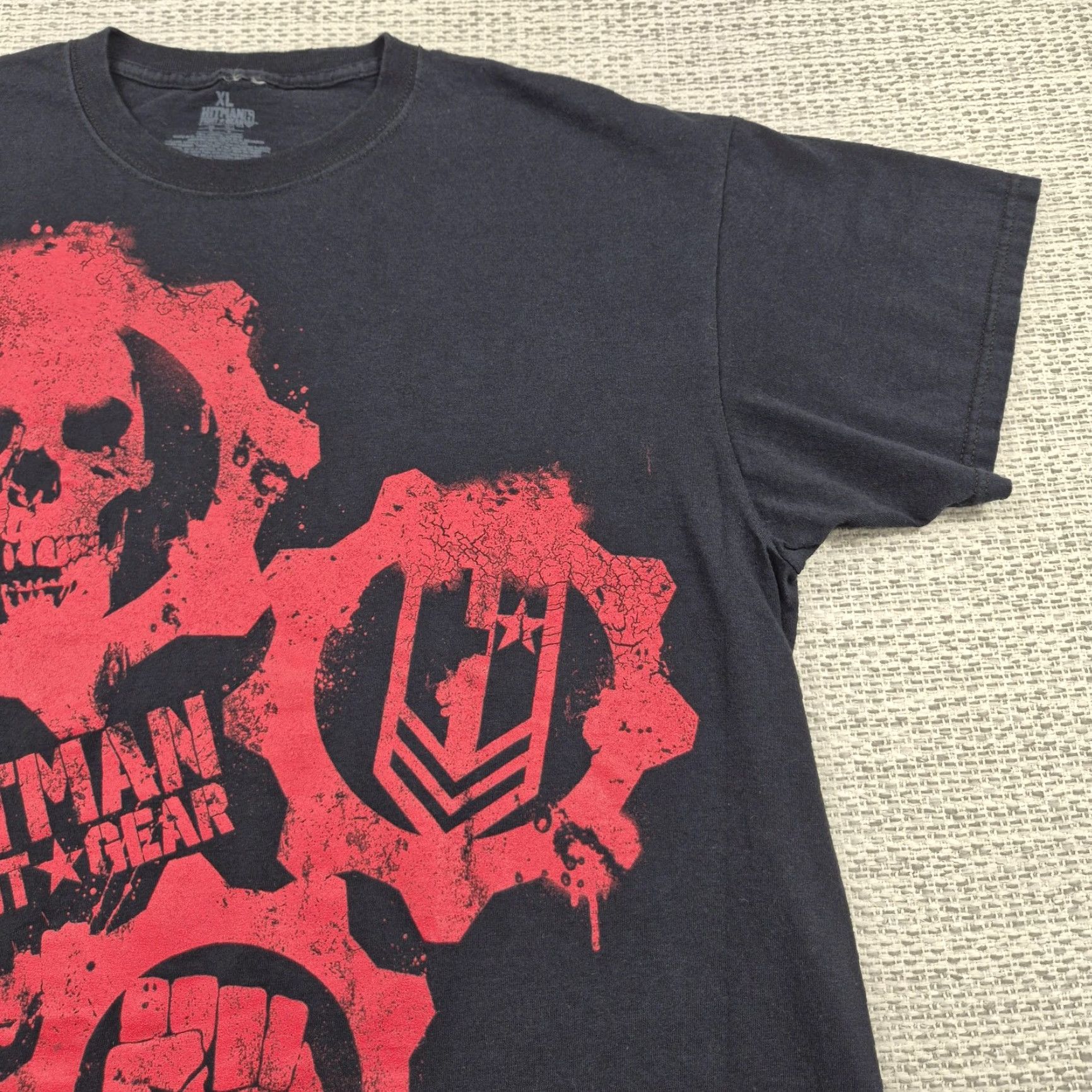 Vintage Hitman Fight Gear Shirt Mens XL Black Skull Fist Graphic Tee MMA Streetwear Size US XL / EU 56 / 4 - 2 Thumbnail