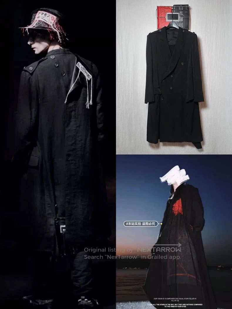 Yohji Yamamoto 21SS Asymmetric Coat.
