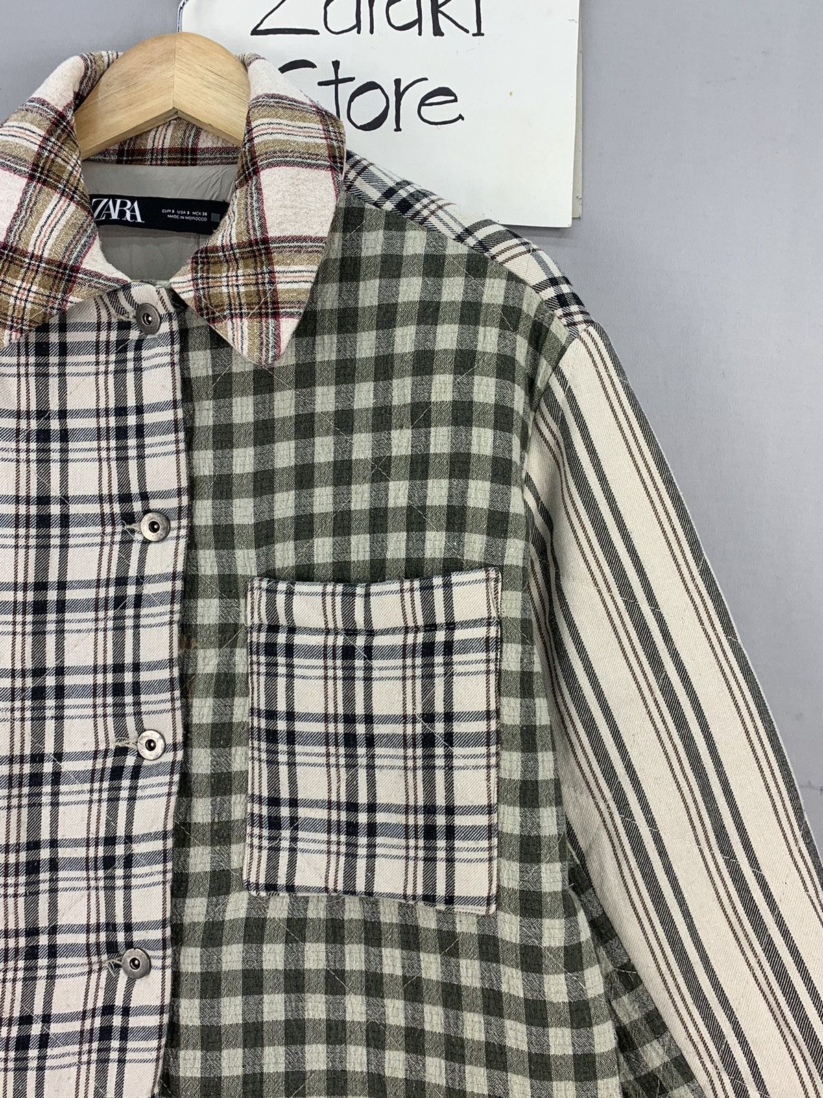 Flannel Zara Multi Plaid Quilted Flannel Jacket Size US M / EU 48-50 / 2 - 6 Thumbnail