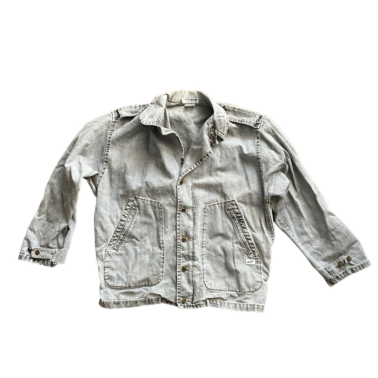 Guess Vintage 80s Guess Marciano Denim Motorcycle Jacket M Size US M / EU 48-50 / 2 - 1 Thumbnail