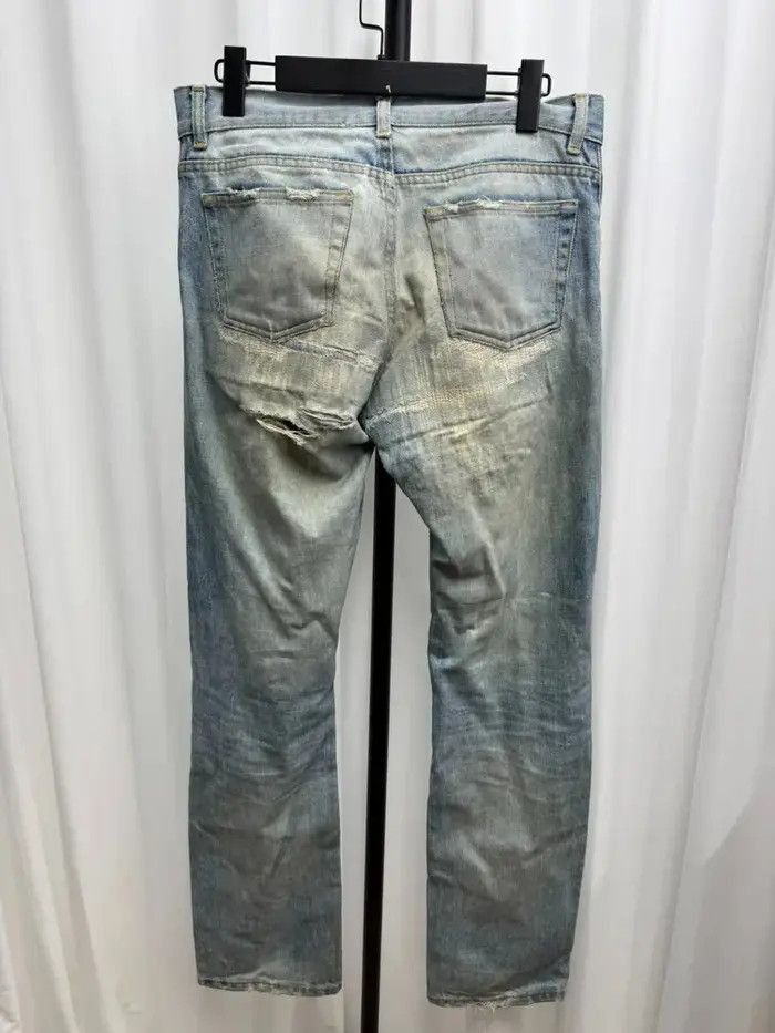 Helmut Lang Helmut Lang Distressed Classic Cut Denim Size US 30 / EU 46 - 2 Thumbnail