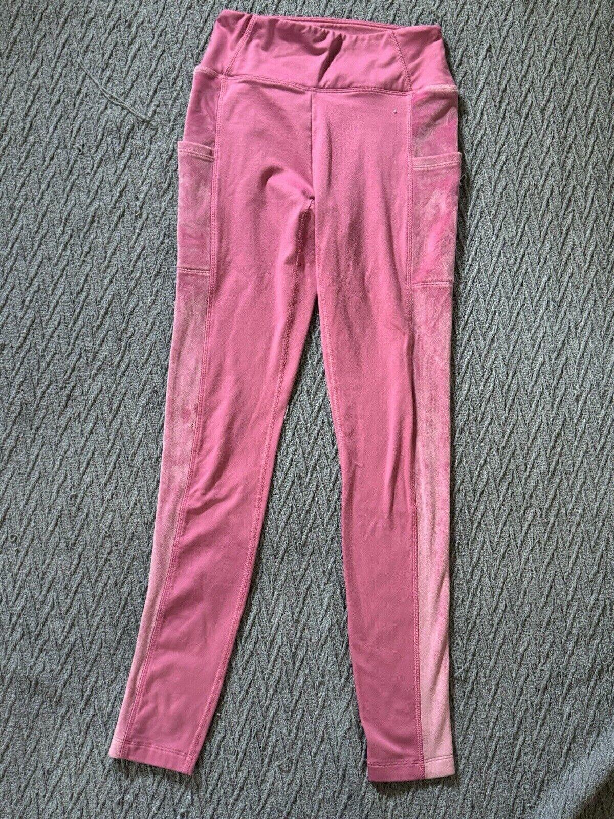Designer Victoria’s Secret PINK XS Pink Leggings Velvet Stripe Size 26" / US 2 / IT 38 - 1 Thumbnail