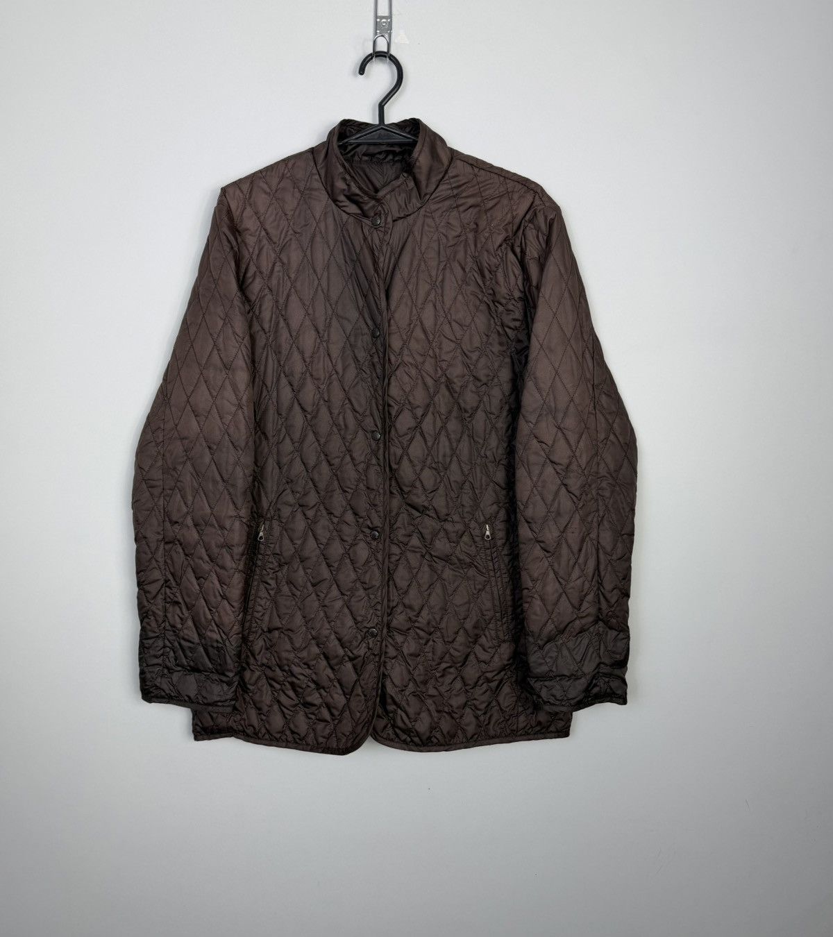 Moncler Moncler Brown Quilted Down Jacket Size L / US 10 / IT 46 - 2 Thumbnail