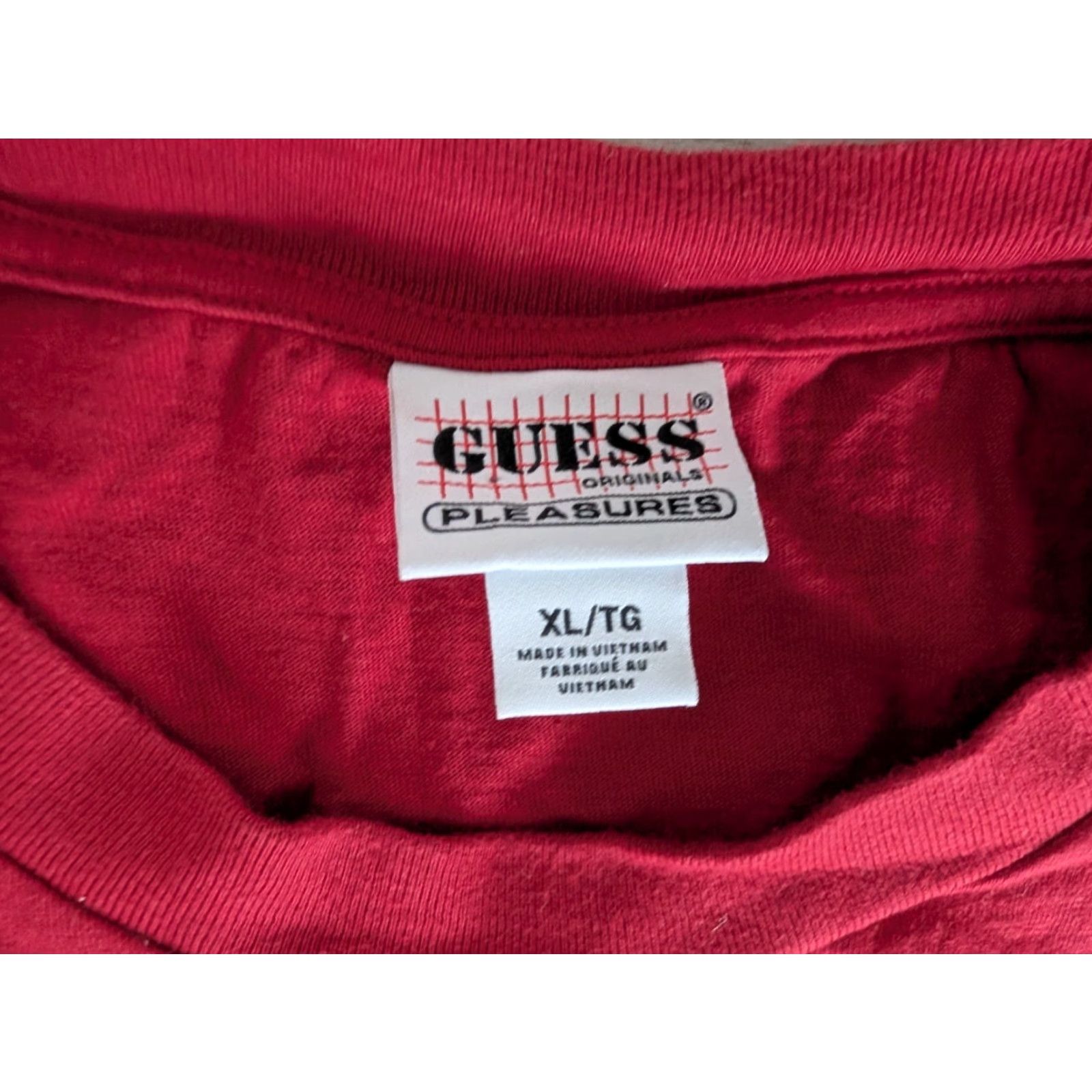 Guess GUESS x PLEASURES Red Drew Barrymore Graphic Printed T-Shirt XL Men Short Sleeve Crew Neck Vintage: No Graphic Print 90s City Limited Edition Size US XL / EU 56 / 4 - 4 Thumbnail