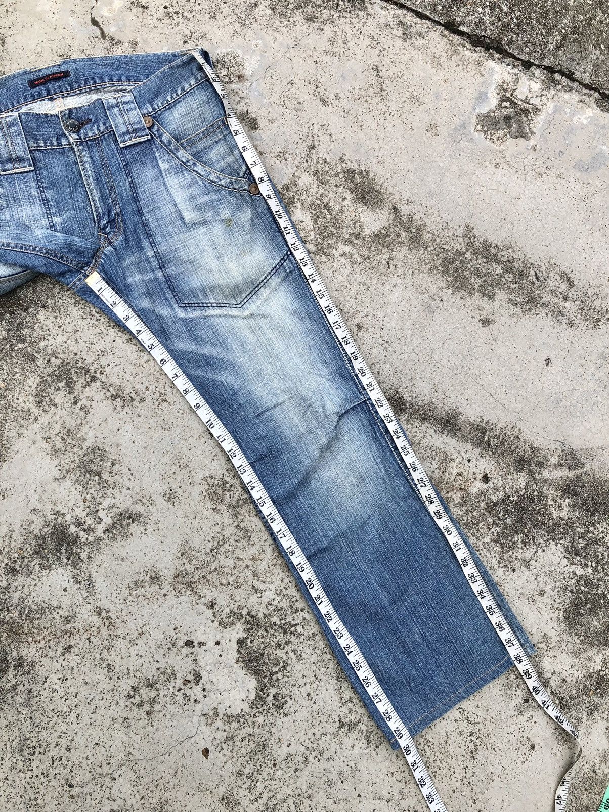 Japanese Brand WIDE LEG JAPANESSEN BLUE WAY JEANS Size US 34 / EU 50 - 11 Thumbnail