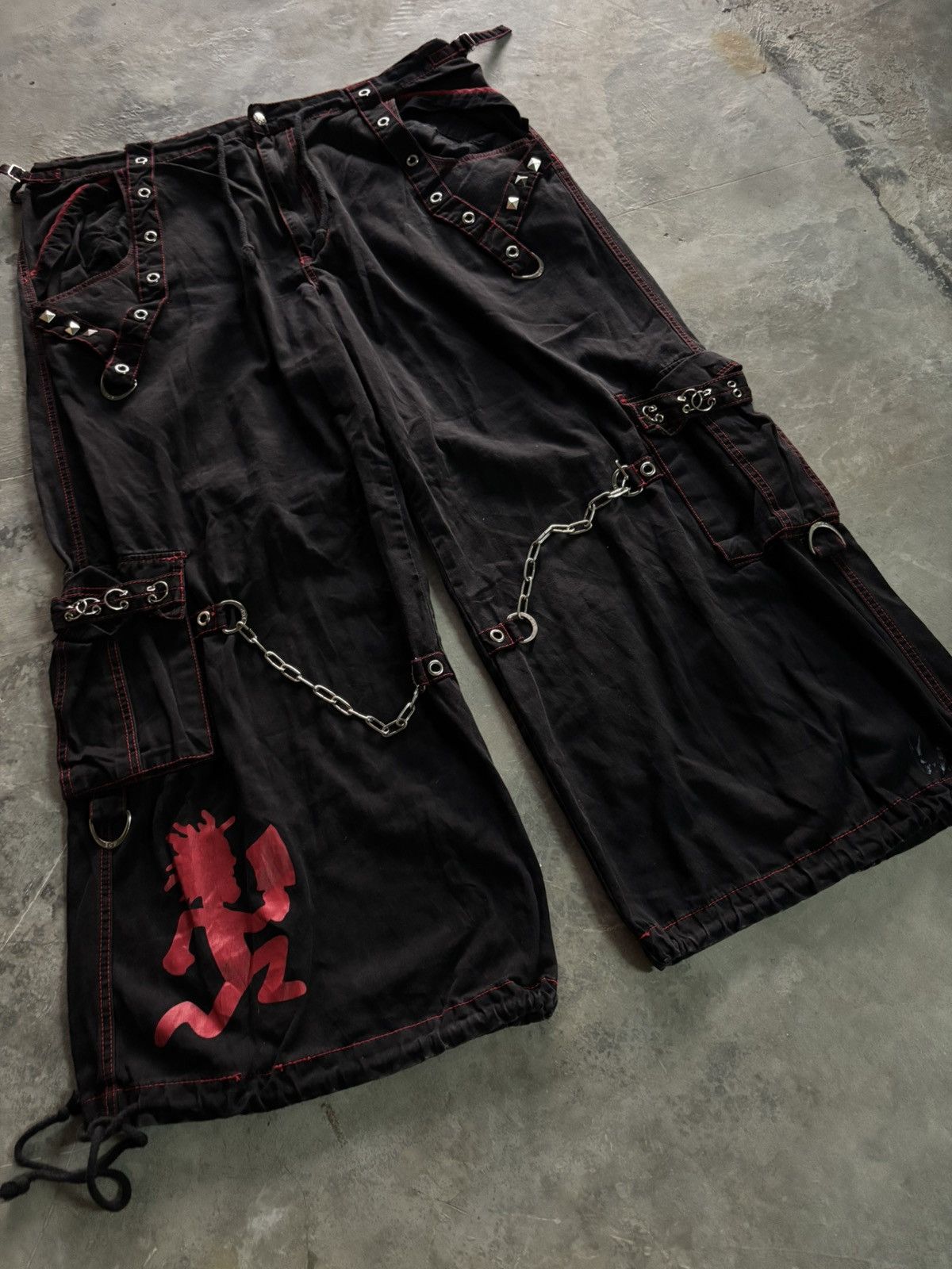 Tripp NYC 🔥🤡SUPER RARE BAGGY TRIPP NYC ICP VERSION RAVER GOTHIC PANT🤡🔥 Size US 42 / EU 58 - 17 Thumbnail