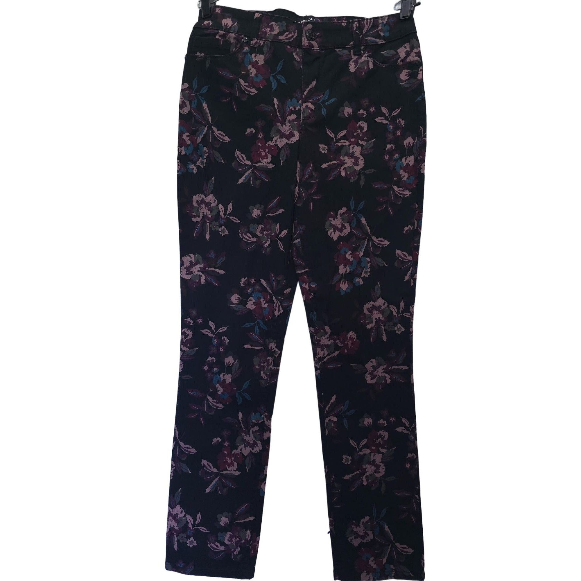 Other Bandolino Womens Amy Floral Print Modern Straight Leg Jeans Size 28" / US 6 / IT 42 - 6 Thumbnail