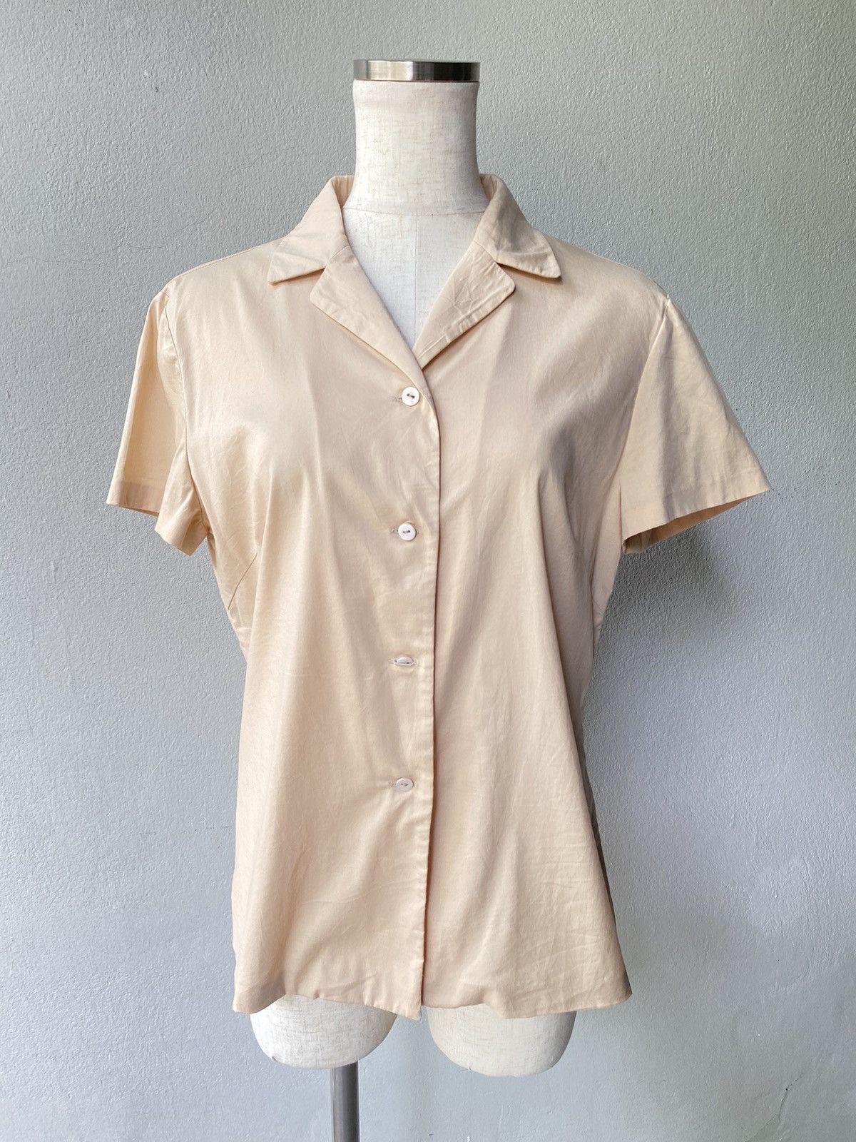 Jil Sander JILSANDER beige blouse shirt Size M / US 6-8 / IT 42-44 - 11 Thumbnail