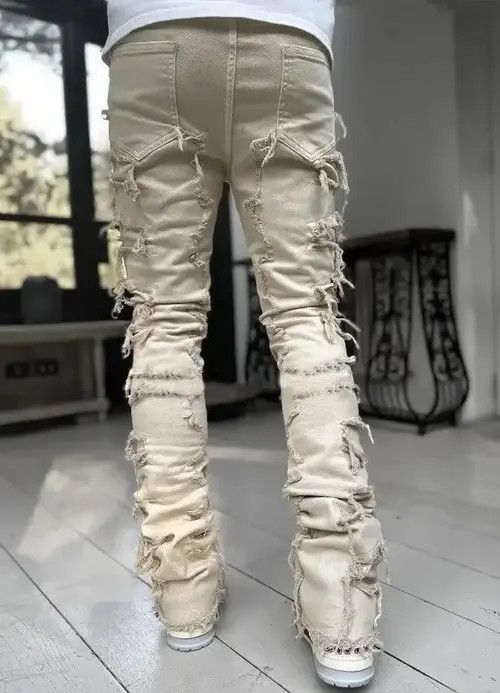 Other white Color Heavyweight Streetwise Stretch Patch Denim Pant Size US 34 / EU 50 - 2 Thumbnail