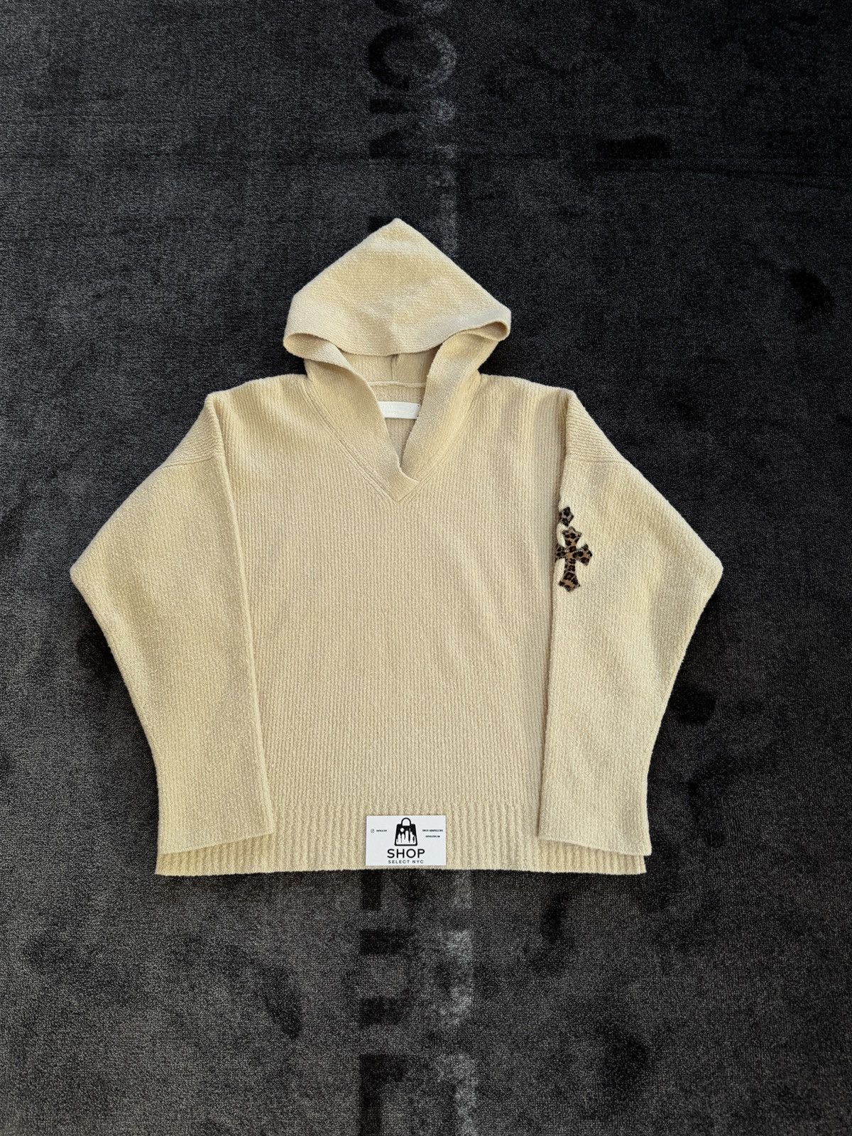 Chrome Hearts BRAND NEW CHROME HEARTS PIMA CREAM CHEETAH PATCH HOODIE Size US S / EU 44-46 / 1 - 2 Thumbnail