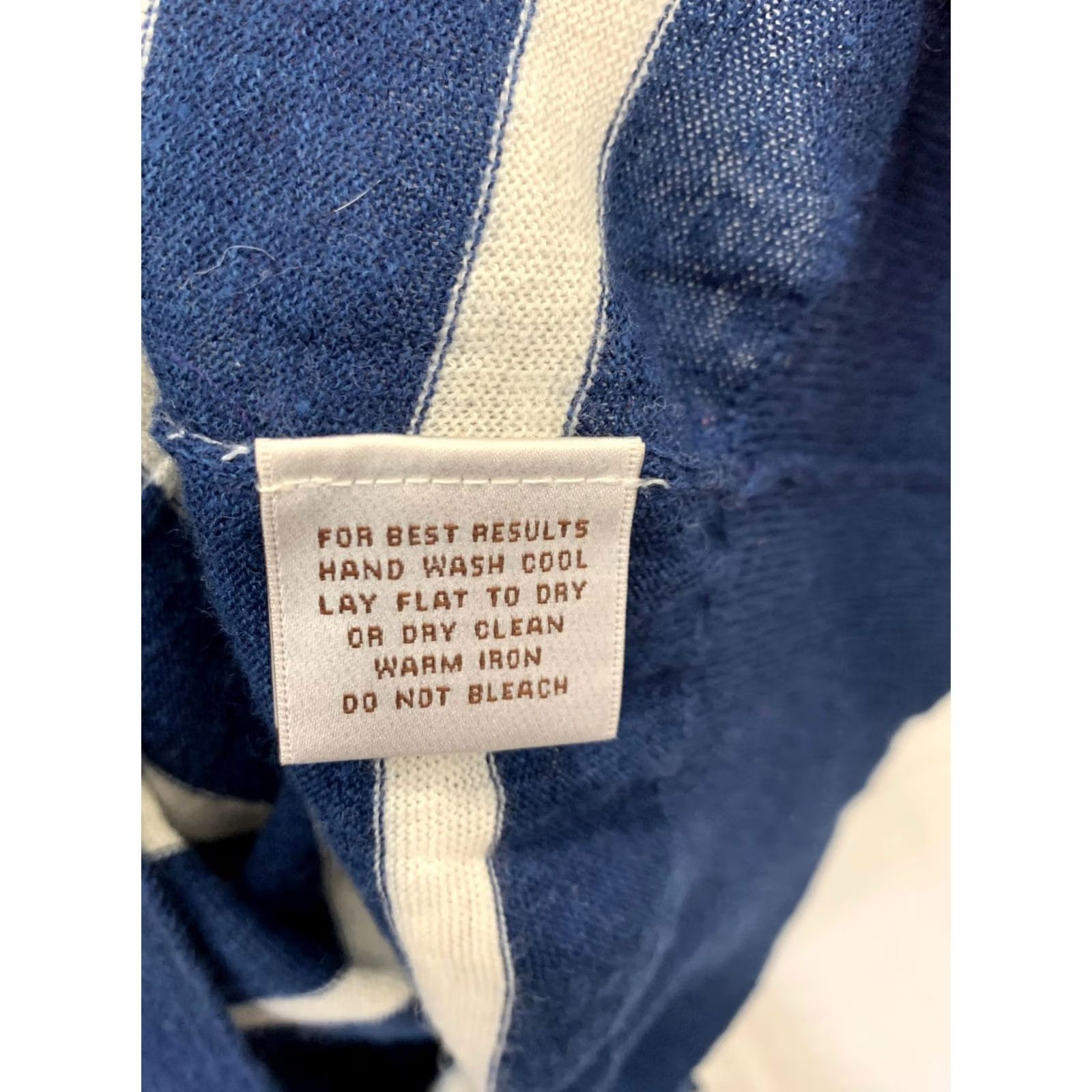 Peter Millar Peter Millar Striped Merino Wool Linen Lightweight Crewneck Sweater XXL Blue Men Size US XXL / EU 58 / 5 - 7 Thumbnail