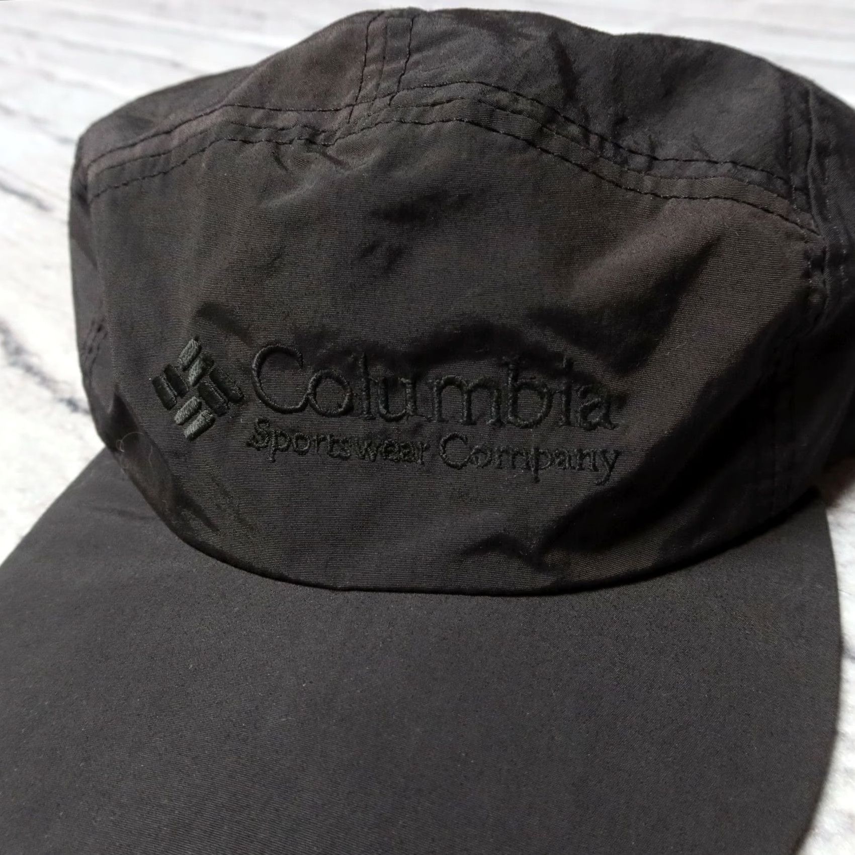 Vintage VINTAGE Columbia Hat Mens Small Black Waterproof Logo 90s Course Size ONE SIZE - 2 Thumbnail