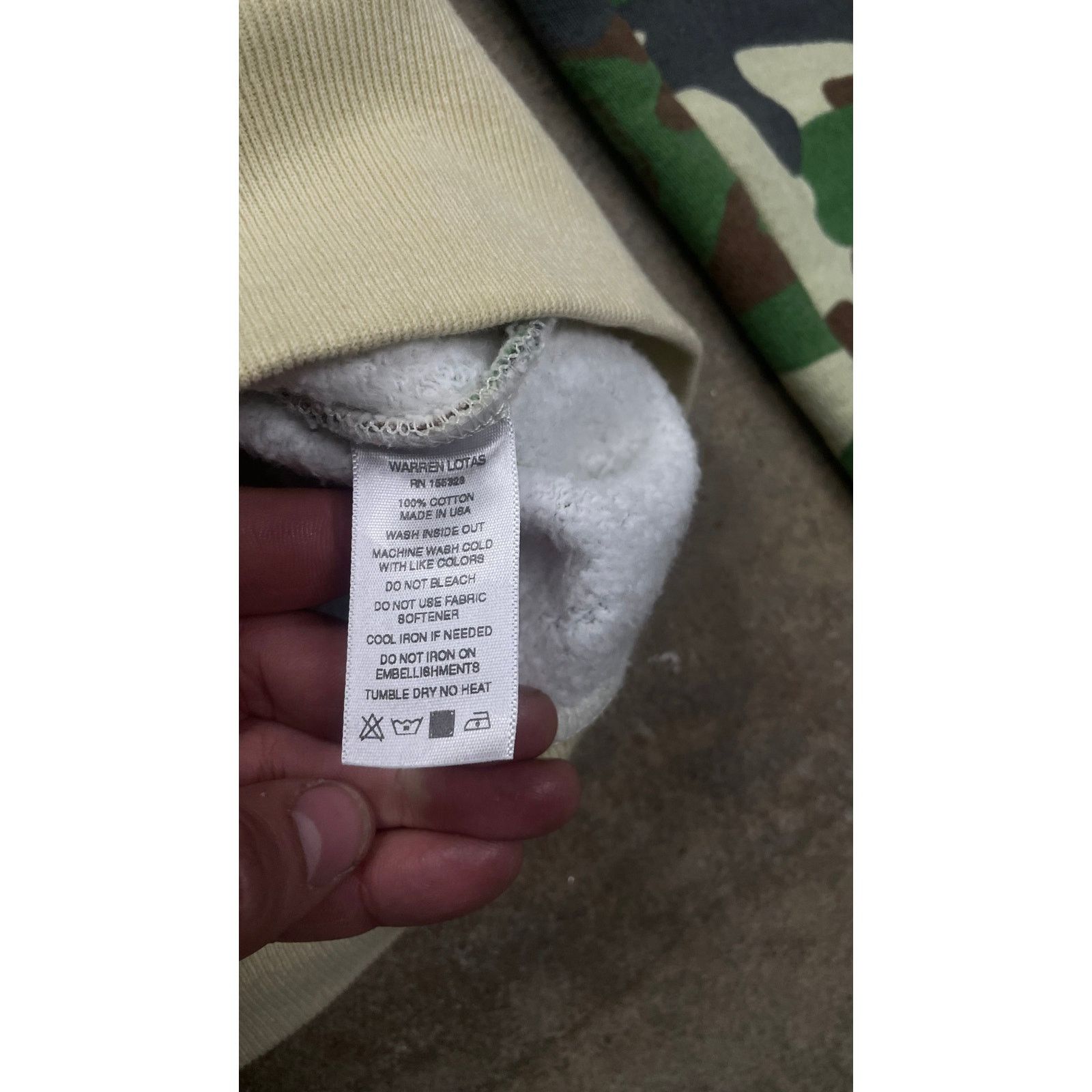 Warren Lotas Warren Lotas Hoodie Camo Used Large Size US L / EU 52-54 / 3 - 5 Thumbnail