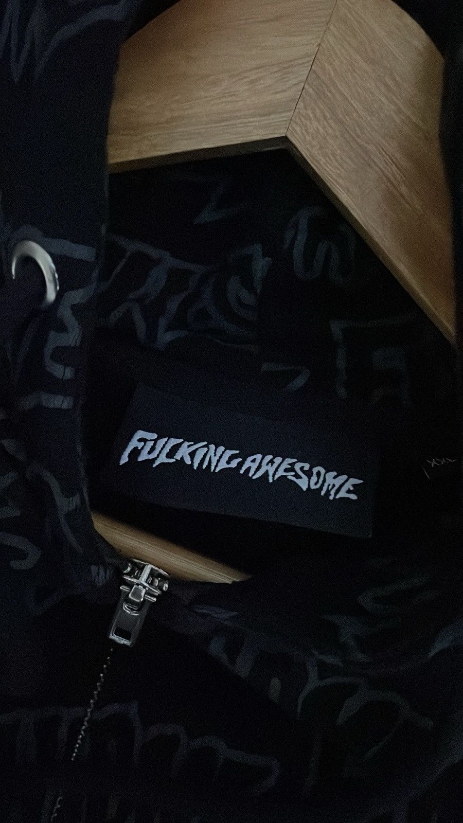 Fucking Awesome Fucking awesome aop grey and black hoodie Size US XXL / EU 58 / 5 - 5 Thumbnail