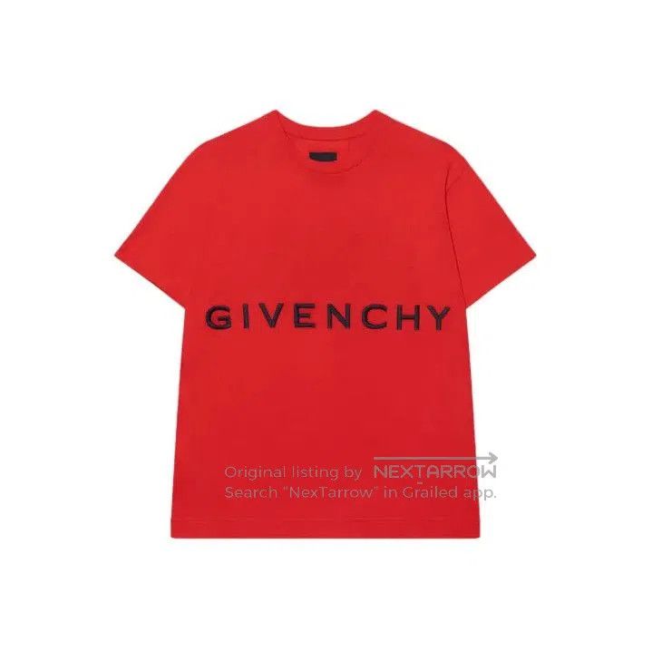 Givenchy Givenchy FW22 Logo Embroidered Short Sleeve T-Shirt. Size US XXS / EU 40 - 1 Thumbnail